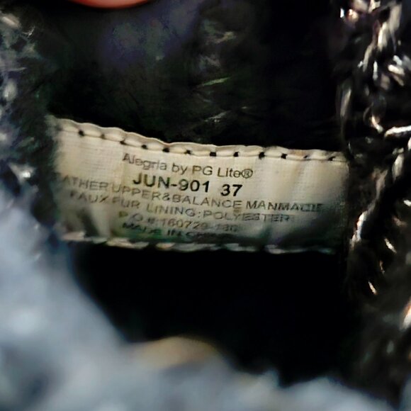 Alegria Suede and Knit Foldover Boots - Juneau - Picture 4 of 8